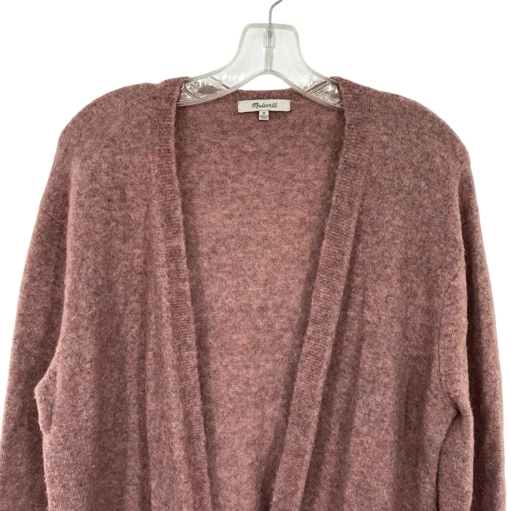 Madewell Kent Wool Blend Open Front Cardigan Sweater